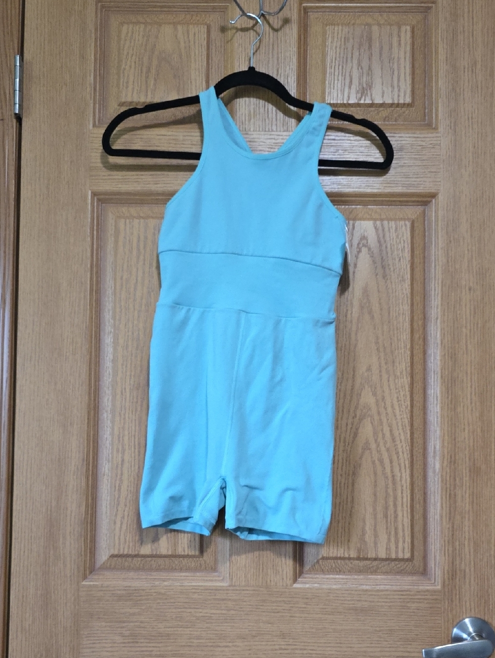 FP Movement by Free People Light Blue Sleeveless Romper